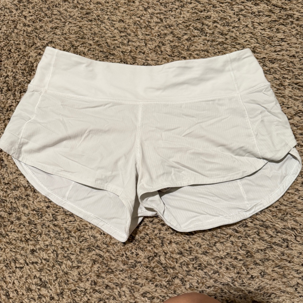 White Speed Up Shorts